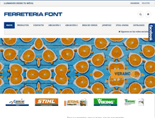 Tablet Screenshot of ferreteriafont.com